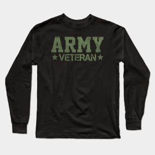 Vintage Army Veteran Long Sleeve T-Shirt